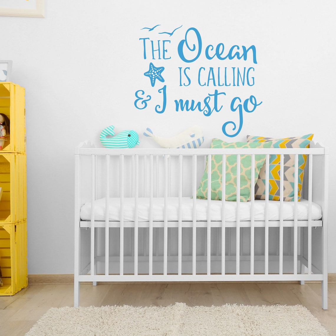 The Ocean Is Calling And I Must Go Wall Decal Ocean Nursery | Etsy