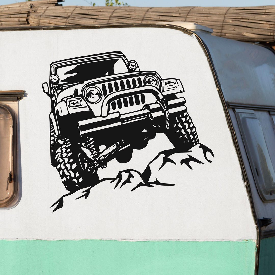 Fwd Rocks Sticker Off Road 4x4 Vinyl Wall Decal: Rock Crawling Sticker for SUV, Truck, or ...