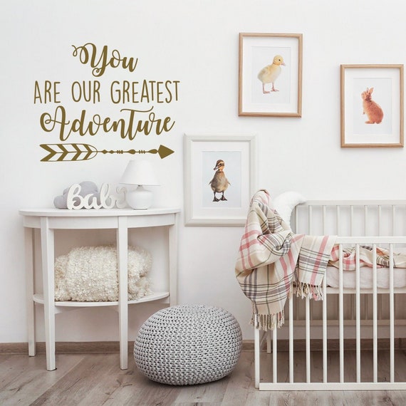 Adventure Wall Decal: Nursery Decor, Kids Room Quote LW28