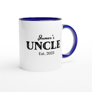 Uncle Mug, Personalised color uncle mug, Uncle Father&#39;s Day Gift Uncle Birthday Gift Uncle Custom mug World Best Uncle Christmas Gifts.