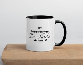Cadeau de remise des diplômes, en fait, c'est le Dr Mug, cadeau drôle de nouveau médecin, cadeau de remise des diplômes de faculté de médecine, cadeau pour diplômé de doctorat, cadeau étudiant de doctorat