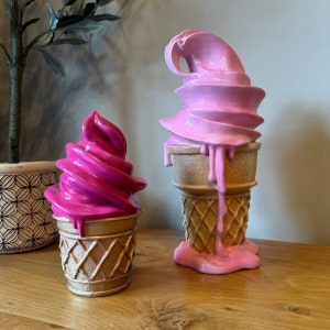 Pink Ice Cream Ornaments