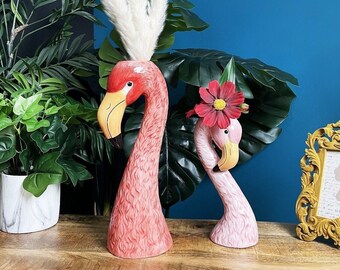 Flamingo Shaped Ceramic Decorative Vases