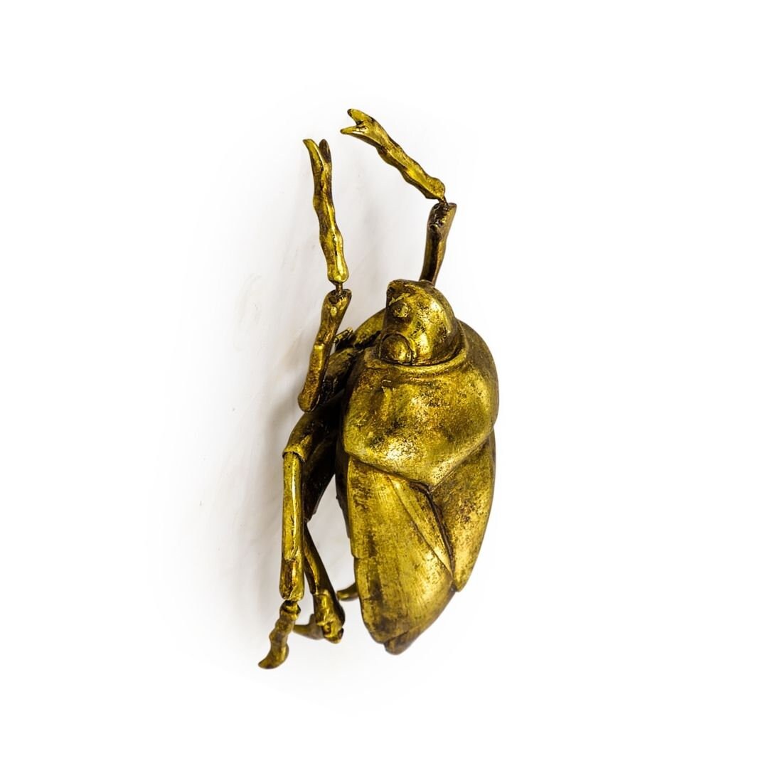 Antique Gold Wall Hanging Decorative Beetles Etsy UK