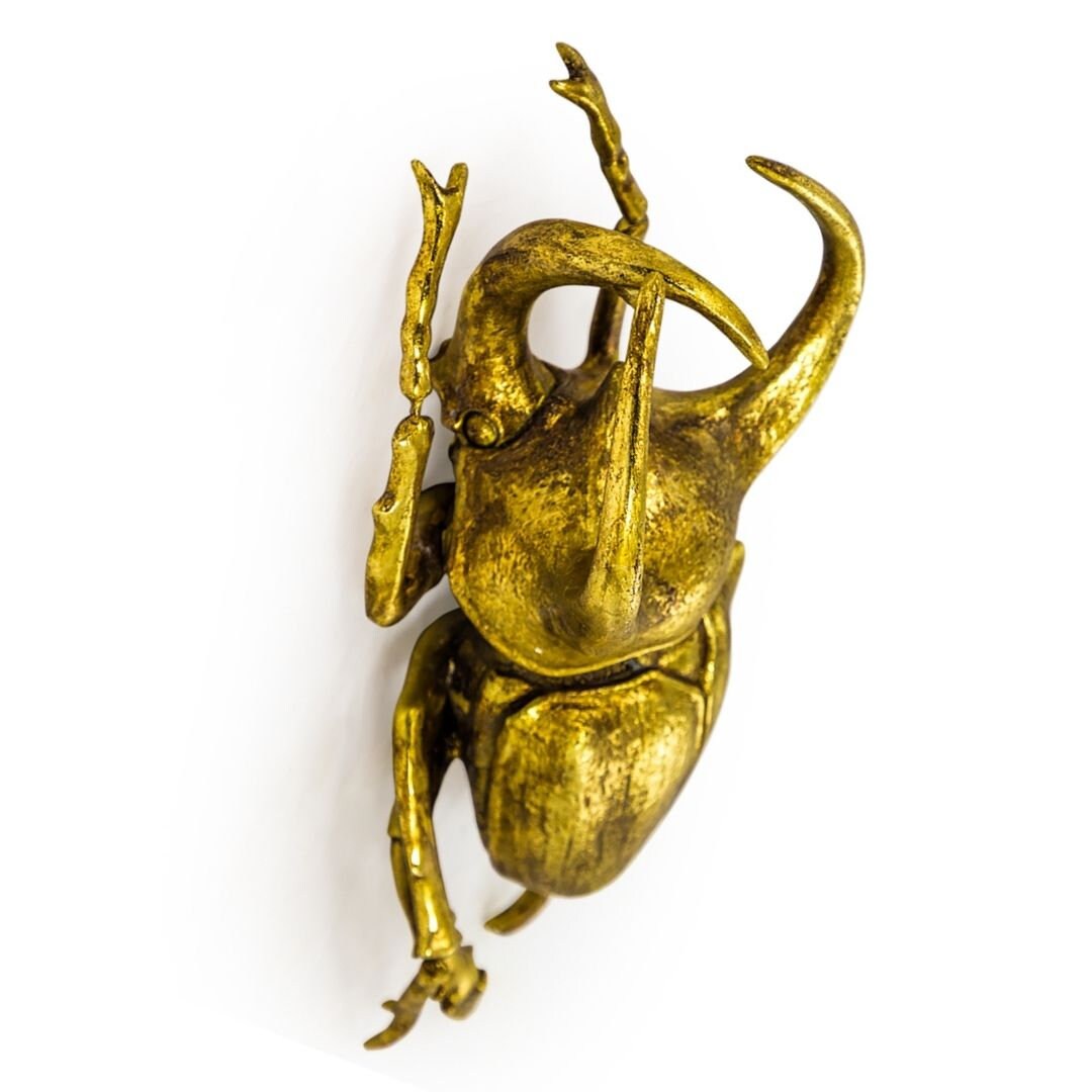 Antique Gold Wall Hanging Decorative Beetles Etsy UK