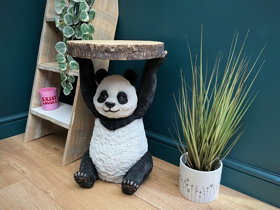 Trunk Slice Animal Side End Tables Many Animal Styles Black
