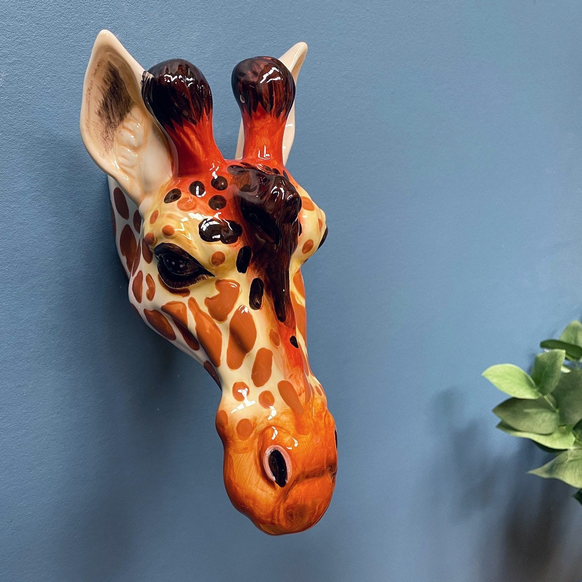 Giraffe Head Ceramic Wall Sconce Freestanding Vase or Planter - Etsy UK