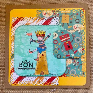 Carte anniversaire "Jeune roi"