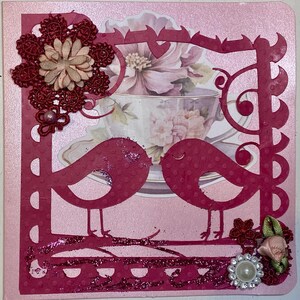 Carte Saint Valentin "Les oiseaux"