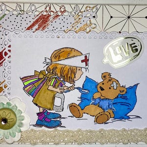 Carte d'encouragement "petit ourson"