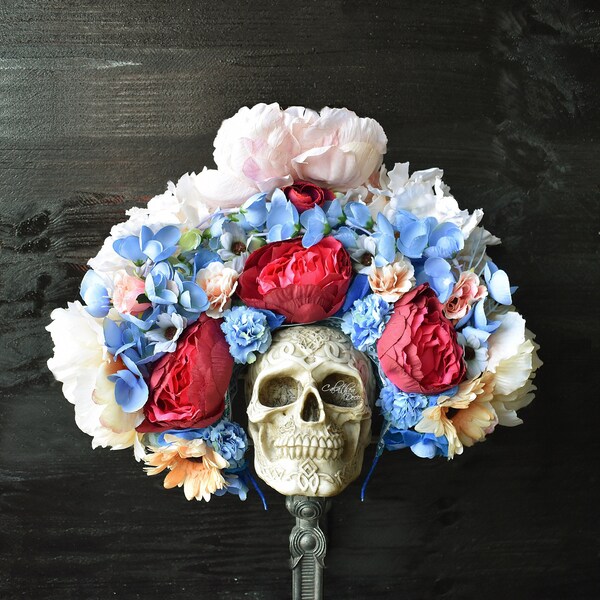 large flower headpiece