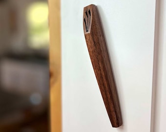 Wooden Mezuzah, Ember, Outdoor or Indoor Mezuzah, High End Hand-Crafted Wooden Judaica, Sustainable Jewish Wedding Gift, Windthrow