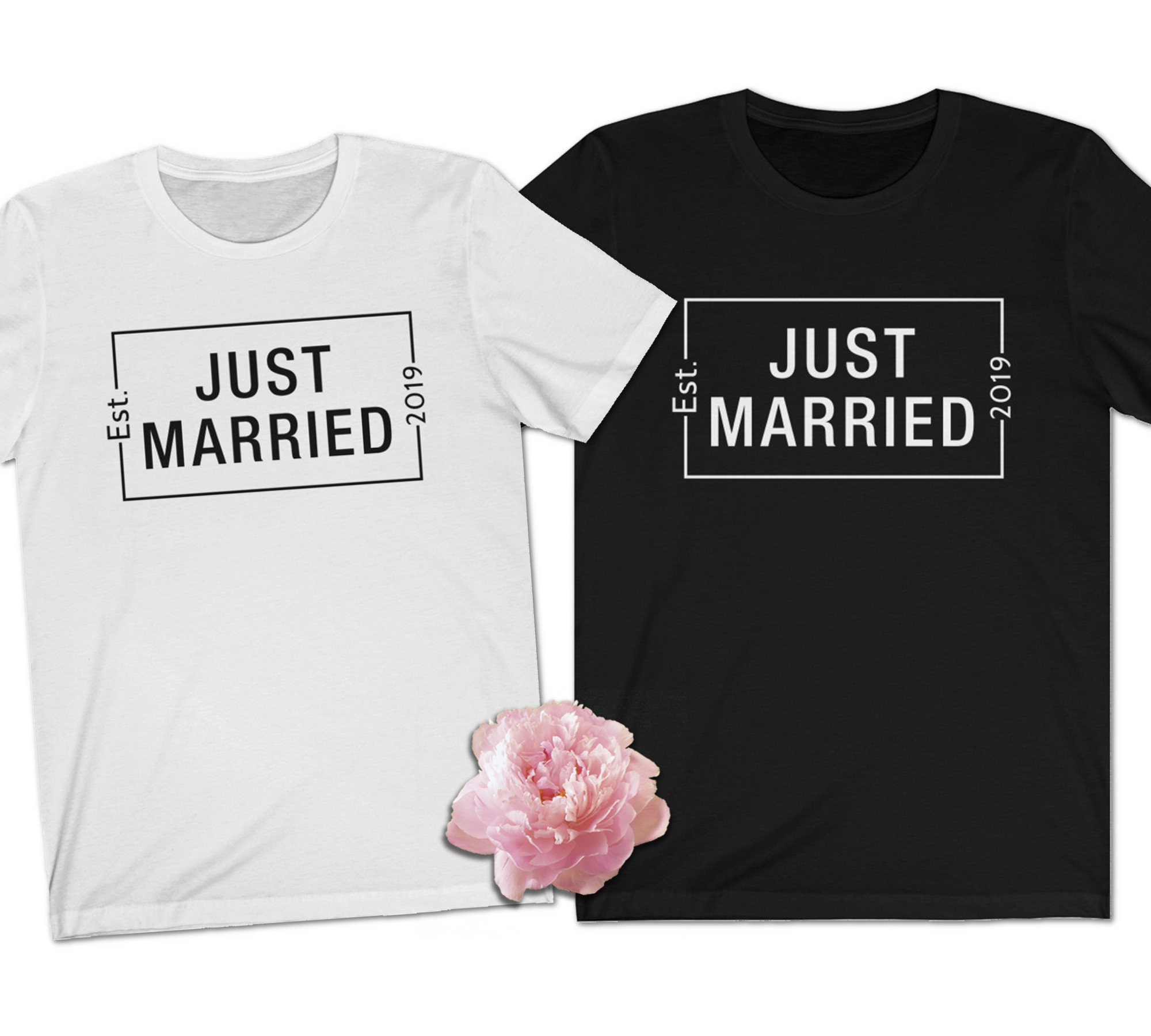 Just Married Shirts Personalized relaxed fit shirts Just | Etsy