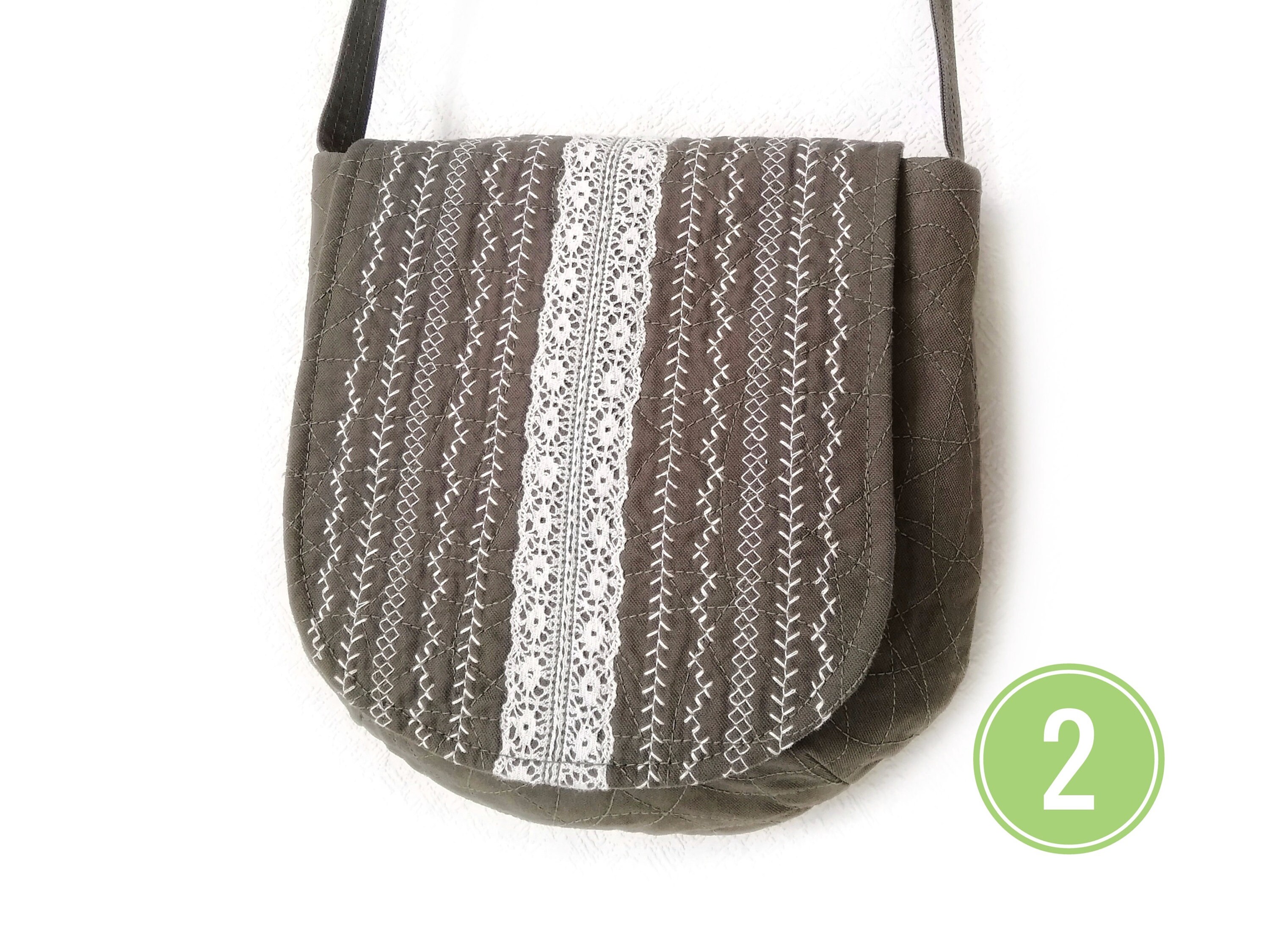 Boho crossbody bag Fabric messenger bag Quilted hand bags Etsy