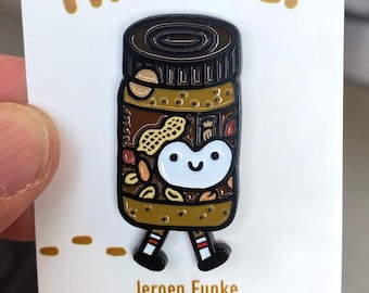Pindakaas Pin: Dutch Peanut Butter Enamel Pin