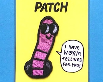 Jeroen Funke's WORM PATCH, opstrijkbare patch