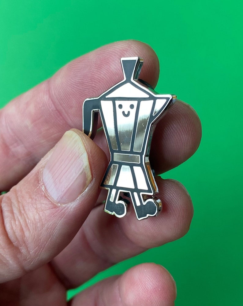 Coffee pin, very shiny image 1