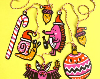 Christmas Garland Card: Holiday Decoration