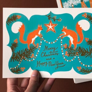 Set of 6 Christmas cards 'Forest Animals' by Talitha Dijkhuizen zdjęcie 3