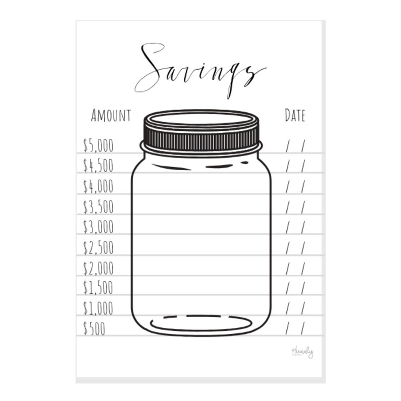 Free Printable Savings Jar Printable Printable Word Searches