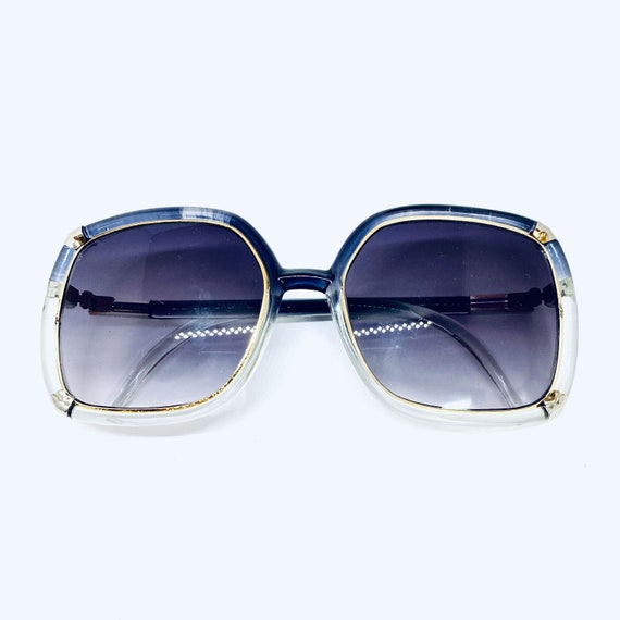 Vintage 80s Oversized Square Sunglasses - image 1