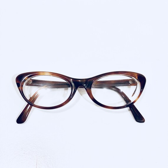Vintage Pin Up 50s Cat Eye Eyeglasses - image 1
