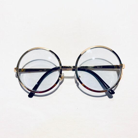 Vintage Gold Filled Oversized Round Eyeglasses