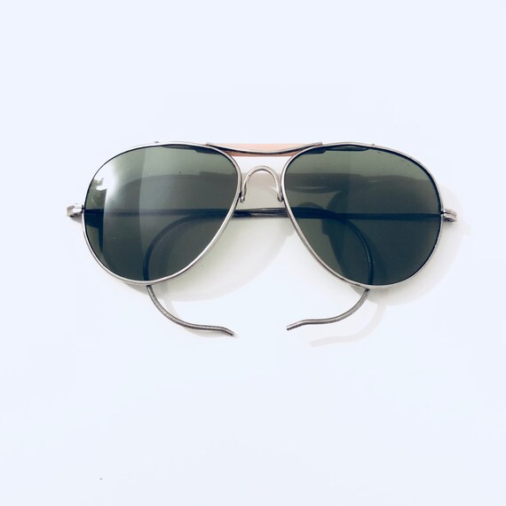 Vintage 80s Aviator Shooting Sunglasses