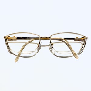 Vintage Retro Gold Glitter Eyeglasses