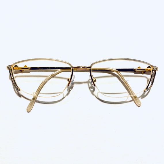 Vintage Retro Gold Glitter Eyeglasses