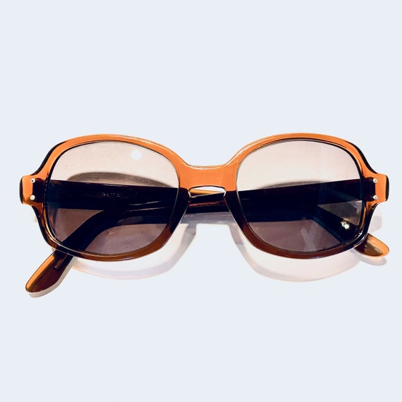 Vintage Mid Century Rounded Square Sunglasses - image 1