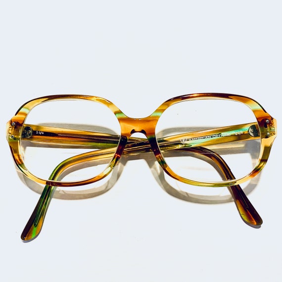 Vintage Mid Century American Optical Brown and Gr… - image 1