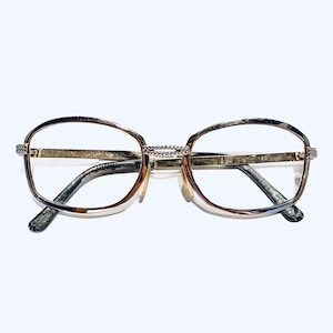 Vintage Mid Century Goldtone Rope Detail Eyeglasses