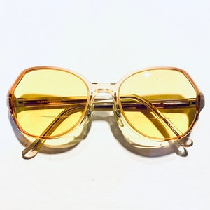 Vintage 80s Clear Oversized Eyeglasses