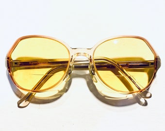Vintage 80s Clear Oversized Eyeglasses