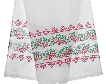 Rushnyk "Kalyna" bordado para bodas ucranianas: toalla tradicional de viburnum para bodas / Decoración eslava para la protección del hogar y el patrimonio