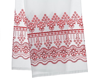 Ukrainian wedding embroidered long linen towel, rushnyk "Marriage", eastern orthodox church wedding rushnyk, Wedding linen