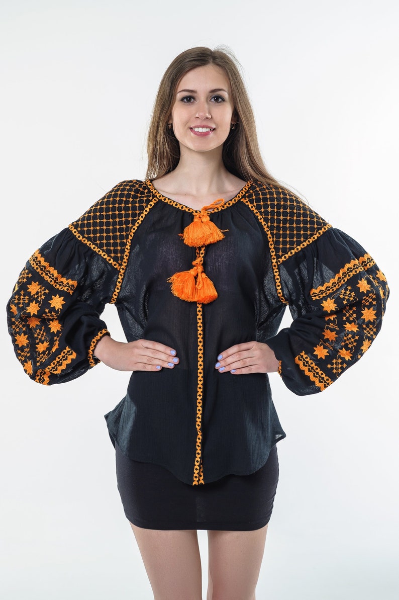 The Starry Night Loose Fit Blouse - BLACK BLUE (S/M, L/XL) (Packs of 6) main image 0