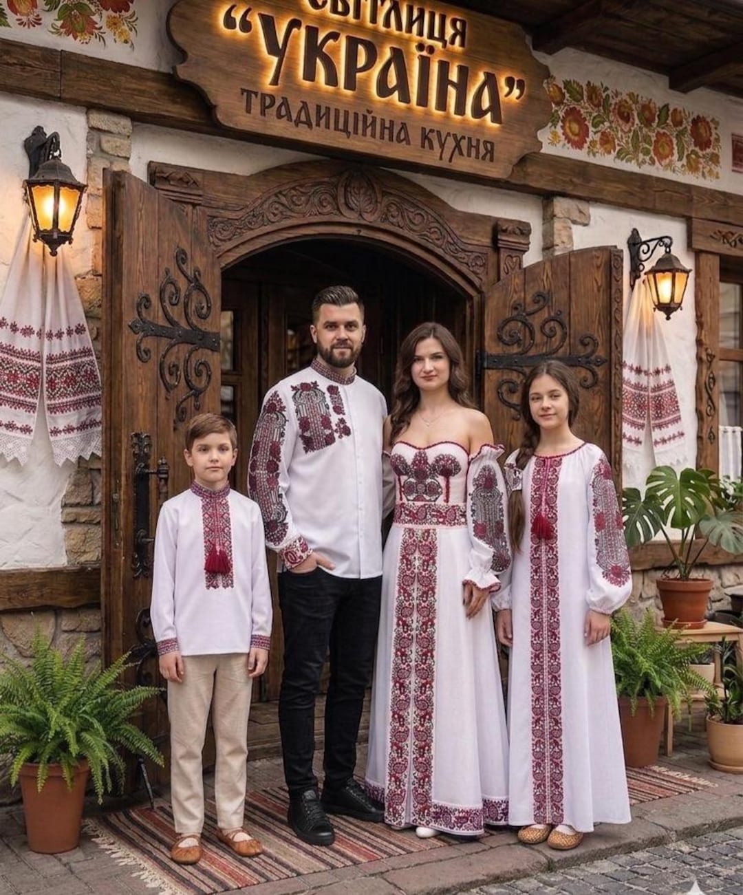 Family Matching Vyshyvanka Set: Authentic Ukrainian Tradition for