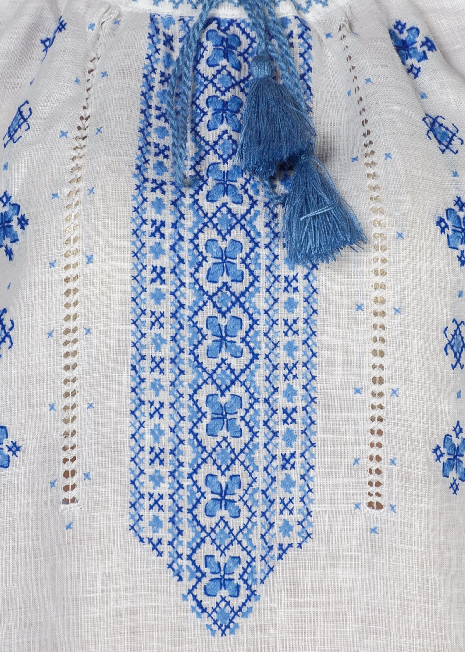 Linen Hand Embroidered Blouse kolomya Kaftan With Etsy