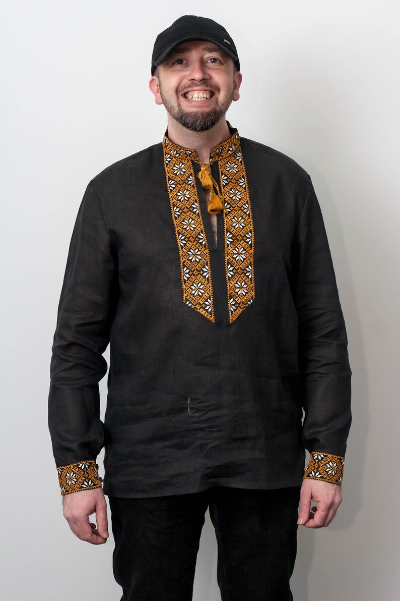 Men#39;s traditional Ukrainian vyshyvanka shirt quot;Kossakqu Men#39;s traditional Ukrainian vyshyvanka shirt quot;Kossakqu