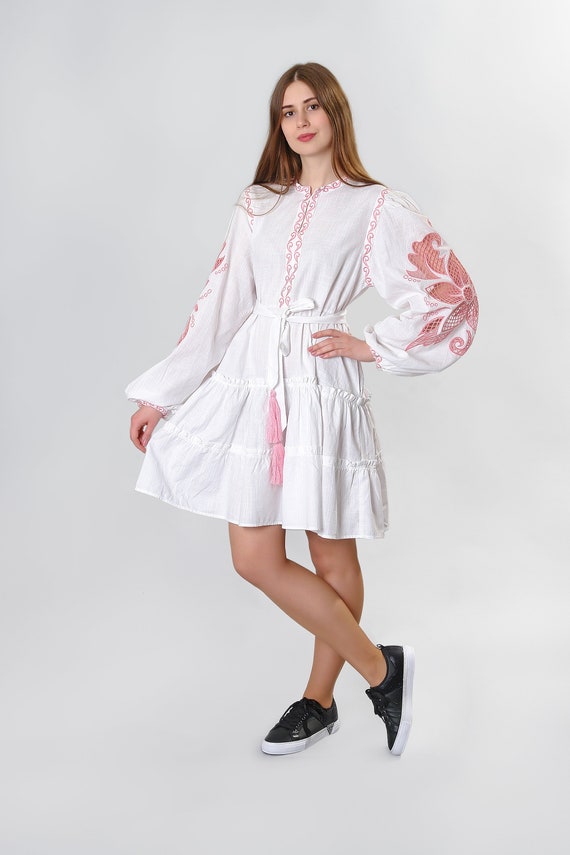 embroidered cutwork dress ESTHER