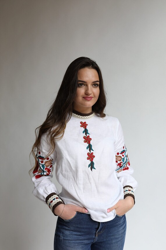 Camicia Ucraina Ricamata Vyshyvanka – Stile Vita Kin – Lino Boho – 3 Modelli Scegli