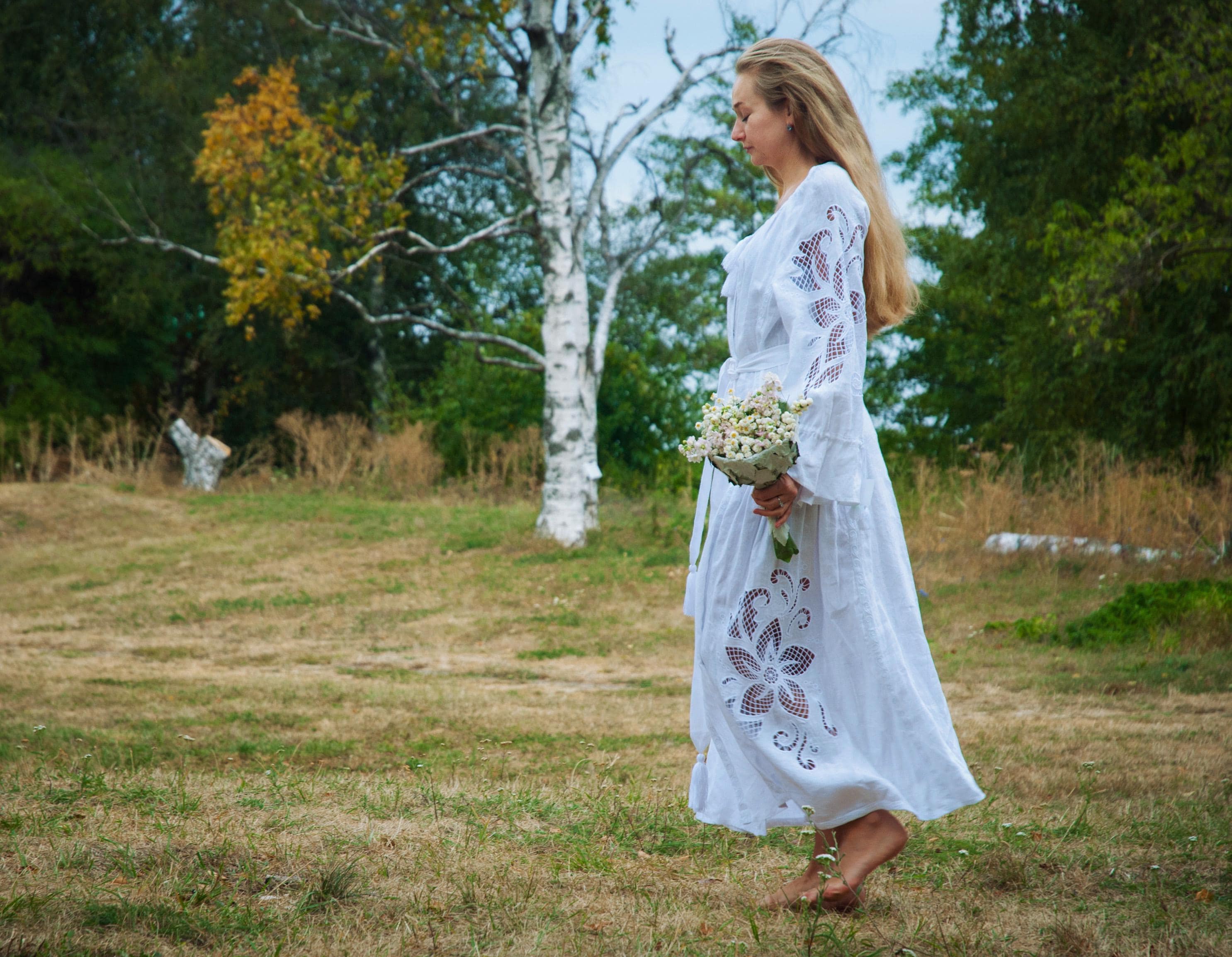 white embroidered maxi dress Eyelet inspired bodice features padded cups Juniper Embroidered Maxi Dress White