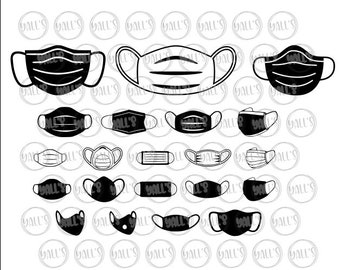 Cricut Mask Svg Etsy