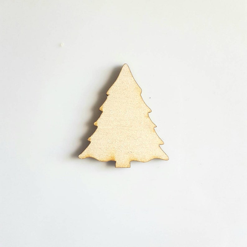 Wood Christmas tree shape lasercut unfinished wood shape for crafts painting signmaking