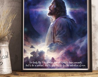 Jesus Portrait, jesus painting, jesus print, jesus art, jesus wall art, jesus picture, jesus watercolor, Christ,  home decor, Wall decor