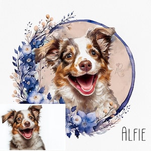 Custom Dog Portrait Watercolor,,Painting Of Dog Custom, Watercolor Dog Art, Custom Dog Painting Canvas, Custom Dog Water Color, Dog Painting