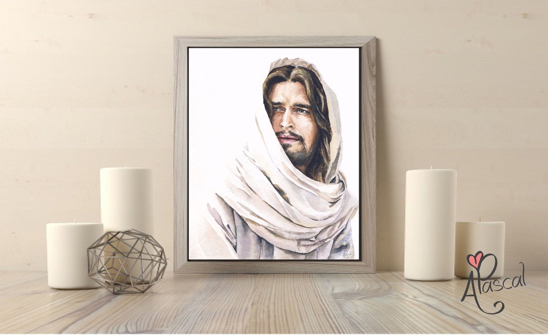Jesus Painting Jesus Art Watercolor Jesus Christ Portrait PRINT Christ ...