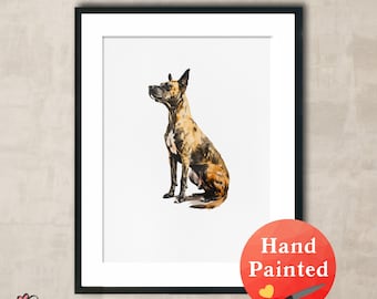 Custom Pet Portrait From Photo Custom Cat Portrait Custom Dog Portrait Pet Remembrance Gift Custom Dog Drawing Custom Dog Painting